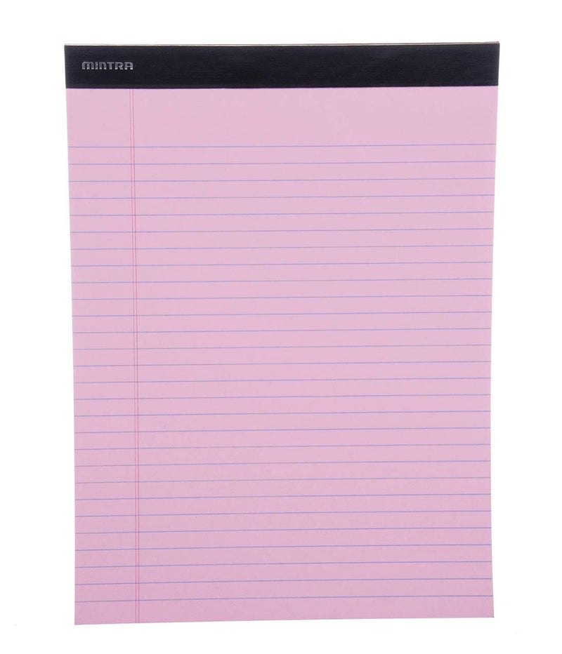 Mintra Office Legal Pads - ((BASIC PASTEL 6pk, 8.5in x 11in, WIDE RULED)) - 50 Sheets per Notepad, Micro perforated Writing Pad, Notebook Paper for School, College, Office, Business - Image 5
